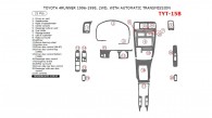 Toyota 4Runner 1996, 1997, 1998, Interior Dash Kit, 2WD, With Automatic Transmission, 21 Pcs.