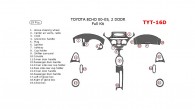 Toyota Echo 2000, 2001, 2002, 2003, 2004, 2005, Full Interior Kit, 2 Door, 19 Pcs.