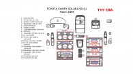 Toyota Camry Solara 1999, 2000, 2001, 2002, 2003, Interior Dash Kit, Match OEM, 19 Pcs.