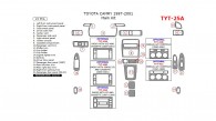 Toyota Camry 1997, 1998, 1999, 2000, 2001, Main Interior Kit, 21 Pcs.