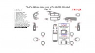 Toyota Sienna 2001, 2002, 2003, With Center Console Interior Kit, Main Interior Kit, 21 Pcs.