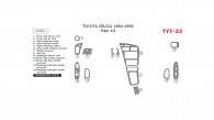 Toyota Celica 1994, 1995, 1996, 1997, 1998, 1999, Main Interior Kit, 13 Pcs.