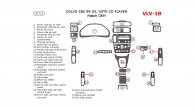 Volvo S80 1999, 2000, 2001, 2002, 2003, Interior Dash Kit, With CD Player, 28 Pcs., Match OEM