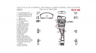 Volvo V70 2001, 2002, 2003, 2004, Basic Interior Kit or OEM Match, Automatic, With Manual Climate Control, With CD Player, 26 Pcs.