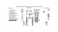 Volvo S40/V50 2008, 2009, 2010, 2011/Volvo C30 2008, 2009, 2010, 2011, 2012, 2013, Basic Interior Kit, 25 Pcs.