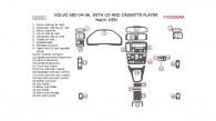 Volvo S80 2004, 2005, 2006, Interior Dash Kit, With CD And Cassette Player, 24 Pcs., OEM Match