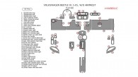Volkswagen Beetle 2001.5, 2002, 2003, 2004, 2004.5, Without Armrest, Full Interior Kit, 37 Pcs.