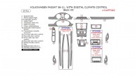 Volkswagen Passat 2006, 2007, 2008, 2009, 2010, 2011, With Digital Climate Control, Basic Interior Kit, 19 Pcs.