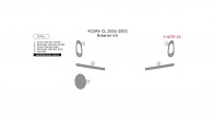 Acura CL 2001, 2002, 2003, Exterior Kit, 5 Pcs.