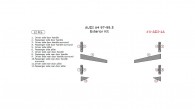 Audi A4 1996, 1997, 1998, 1999, Exterior Trim Kit, 12 Pcs.