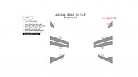 Audi A4 Sedan 2017-2025, Exterior Kit, 8 Pcs.
