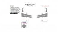 Acura MDX 2001, 2002, 2003, 2004, 2005, 2006, Exterior Kit, 10 Pcs.
