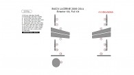 Buick Lucerne 2006, 2007, 2008, 2009, 2010, 2011, Exterior Kit, Full Interior Kit, 15 Pcs.