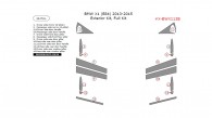 BMW X1 2013, 2014, 2015, Exterior Kit, Full Interior Kit, 16 Pcs.