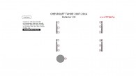 Chevrolet Tahoe 2007, 2008, 2009, 2010, 2011, 2012, 2013, 2014, Exterior Kit, 13 Pcs.