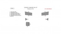 Dodge Charger 2006-2007, Exterior Kit, 8 Pcs.