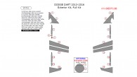Dodge Dart 2013, 2014, 2015, 2016, Exterior Kit, Full Interior Kit, 19 Pcs.