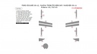 Ford Escape 2008, 2009, 2010, 2011, 2012, Mazda Tribute 2008-2011, Mercury Mariner 2008-2011, Exterior Kit, Full Interior Kit, 16 Pcs.