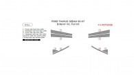 Ford Taurus 2000, 2001, 2002, 2003, 2004, 2005, 2006, 2007, Exterior Kit, Full Kit (Sedan Only), 8 Pcs.