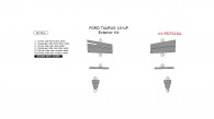 Ford Taurus 2010, 2011, 2012, 2013, 2014, 2015, 2016, 2017, Exterior Kit, 10 Pcs.