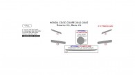 Honda Civic 2012, 2013, 2014, 2015, Basic Exterior Kit (Coupe Only), 4 Pcs.
