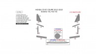 Honda Civic 2012, 2013, 2014, 2015, Exterior Kit, Full Kit (Coupe Only), 12 Pcs.