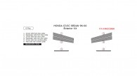 Honda Civic 1996, 1997, 1998, 1999, 2000, Exterior Kit (Sedan Only), 6 Pcs.