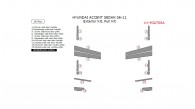 Hyundai Accent 2006, 2007, 2008, 2009, 2010, 2011, Exterior Kit (Sedan Only), Full Interior Kit, 16 Pcs.
