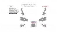 Hyundai Sonata 2011, 2012, 2013, Exterior Kit, Full Interior Kit, 14 Pcs.