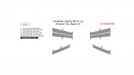 Hyundai Santa Fe 2007, 2008, 2009, 2010, 2011, 2012, Basic Exterior Kit, 6 Pcs.