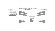 Hyundai Santa Fe Sport 2013, 2014, 2015, 2016 Exterior Kit, 6 Pcs.