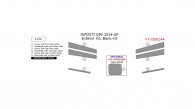 Infiniti Q50 2014, 2015, 2016, 2017, Basic Exterior Kit, 6 Pcs.