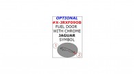Jaguar XF 2009, 2010, 2011, 2012, 2013, 2014, 2015, Exterior Kit, Optional Fuel Door With Chrome "Jaguar" Symbol, 2 Pcs.