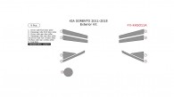 Kia Sorento 2011, 2012, 2013, 2014, 2015, Exterior Kit, 9 Pcs.
