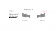 Lincoln LS 2000, 2001, 2002, 2003, 2004, 2005, 2006, Exterior Kit, 6 Pcs.