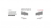 Lincoln MKS 2009, 2010, 2011, 2012, Basic Exterior Kit, 6 Pcs.