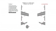 Mazda CX-7 2007, 2008, 2009, 2010, 2011, 2012, Exterior Kit, Full Interior Kit, 17 Pcs.