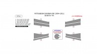 Mitsubishi Endeavor 2004, 2005, 2006, 2007, 2008, 2009, 2010, 2011, Exterior Kit, 8 Pcs.