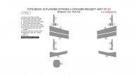 Citroen C-Crosser / Mitsubishi Outlander / Peugeot 4007 2007, 2008, 2009, 2010, 2011, 2012, 2013, Exterior Kit, Full Interior Kit, 17 Pcs.