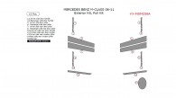 Mercedes M-Class 2006, 2007, 2008, 2009, 2010, 2011, Exterior Kit, Full Interior Kit, 15 Pcs.