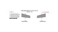 Mercedes S-Class 2000, 2001, 2002, 2003, 2004, 2005, 2006, Exterior Kit, 6 Pcs.