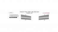 Nissan Titan Crew Cab 2004, 2005, 2006, 2007, 2008, 2009, 2010, 2011, 2012, 2013, 2014, 2015, Exterior Kit, 4 Pcs.