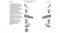 Nissan Altima 2002, 2003, 2004, 2005, 2006, Exterior Trim Kit, 25 Pcs.