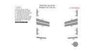 Pontiac G8 2008-2009, Exterior Kit, Full Interior Kit, 15 Pcs.
