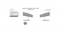 Suzuki SX4 Sedan 2007, 2008, 2009, 2010, 2011, 2012, 2013, Exterior Kit, 7 Pcs.