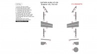 Saturn Aura 2007, 2008, 2009, Exterior Kit, Full Interior Kit, 19 Pcs.