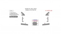 Scion tC 2011, 2012, 2013, 2014, 2015, 2016, Exterior Kit, Full Interior Kit, 8 Pcs.