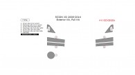 Scion xD 2008, 2009, 2010, 2011, 2012, 2013, 2014, Exterior Kit, Full Interior Kit, 7 Pcs.