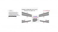 Subaru Forester 2014, 2015, 2016, 2017, 2018, Basic Exterior Kit, 8 Pcs.