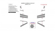 Subaru Outback 2015, 2016, 2017, Exterior Kit, 14 Pcs.